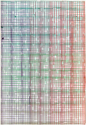 David Moreno, Zig Zag Color Shift, 2010 dmf1008