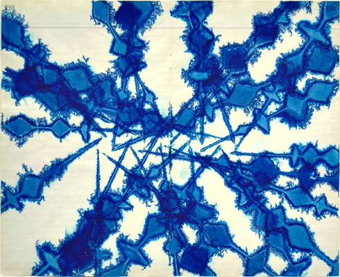 David Moreno, Blue Pinwheels, 2007 dmf0732