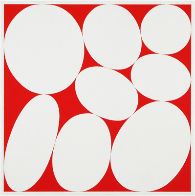 Cary Smith, Ovals #17 (red), 2013