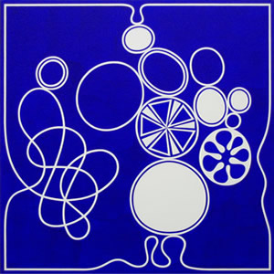 Cary Smith, House of Circles (blue), 2007 csf0706