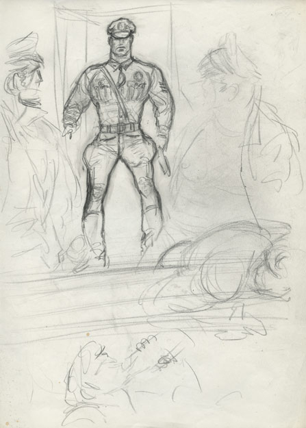 TOM OF FINLAND : Untitled (preliminary drawing), 1965 toff6501