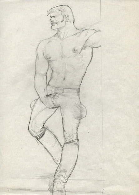 TOM OF FINLAND : Untitled (preliminary drawing), 1978 toff7801