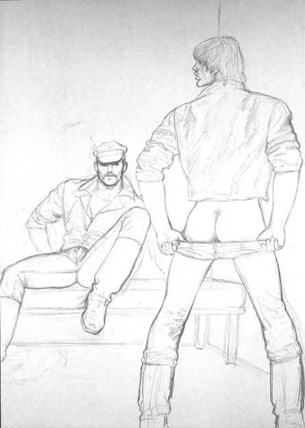 TOM OF FINLAND : Untitled (preliminary drawing), 1978 toff7802
