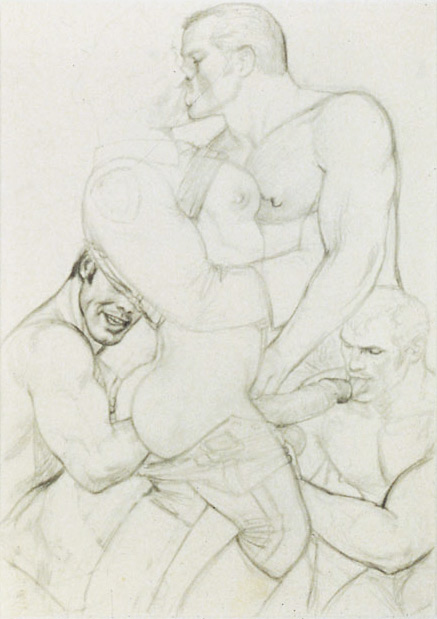 TOM OF FINLAND : Untitled (preliminary drawing), 1986 toff8601