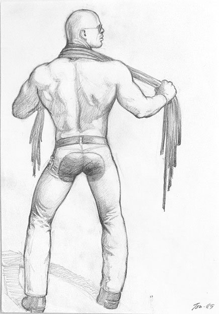 TOM OF FINLAND : Untitled (preliminary drawing), 1989 toff8901