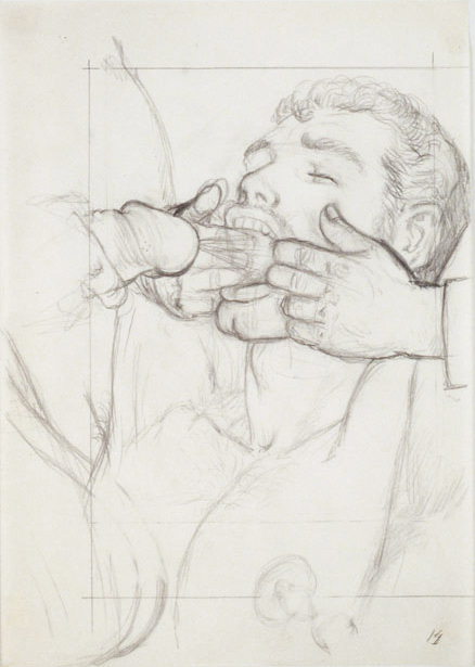 TOM OF FINLAND : Untitled (preliminary drawing), 1988 toff9325
