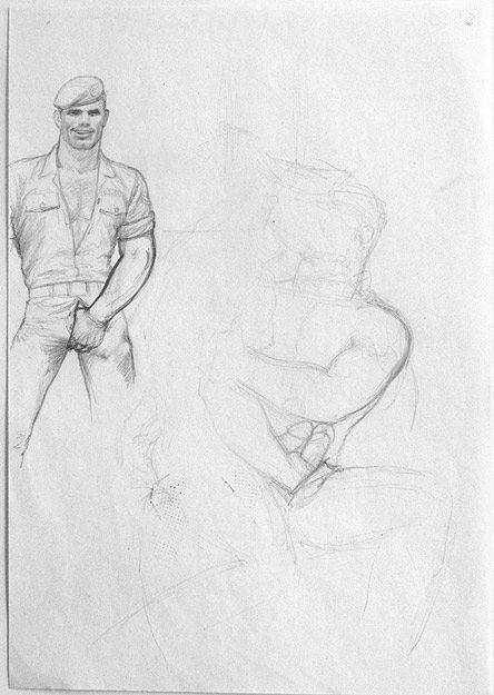 TOM OF FINLAND : Untitled (preliminary drawing), undated toffxx02
