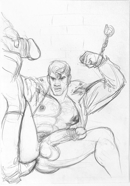 TOM OF FINLAND : Untitled (preliminary drawing), undated toffxx07