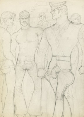 Tom of Finland, Untitled (preliminary drawing), undated toffxx15